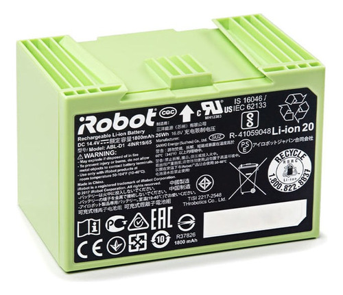 Bateria De Íon De Lítio Para Roomba® Série E E Série I Cor Única