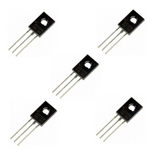 Bd139 Transistor Npn Media Potencia To-126 (5 Unidades)