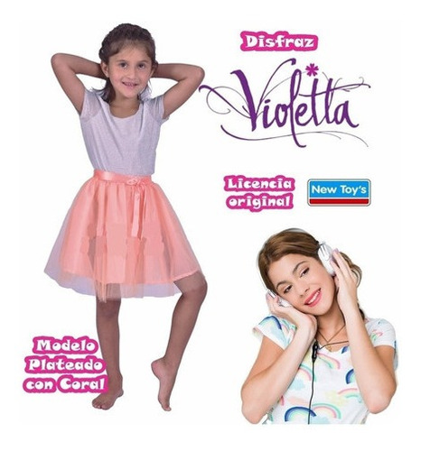 Disfraz Violetta Plateado New Toys Talle 0 Cad7603