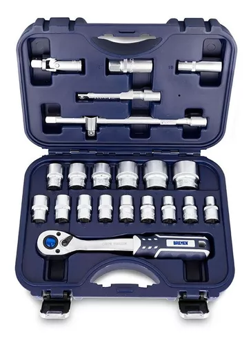 Set Herramientas Llaves Tubo Bremen® 6380 Enc 1/2 1/4 94pzs