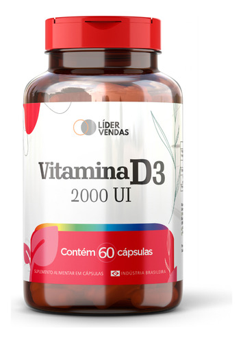 Vitamina D3 2000 Ui - 60 Caps De 500mg