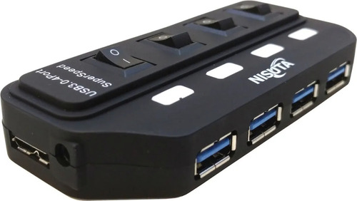 Hub Usb 3.0 Adaptador A 4 Puertos Usb 3.0 Alimentación Extra