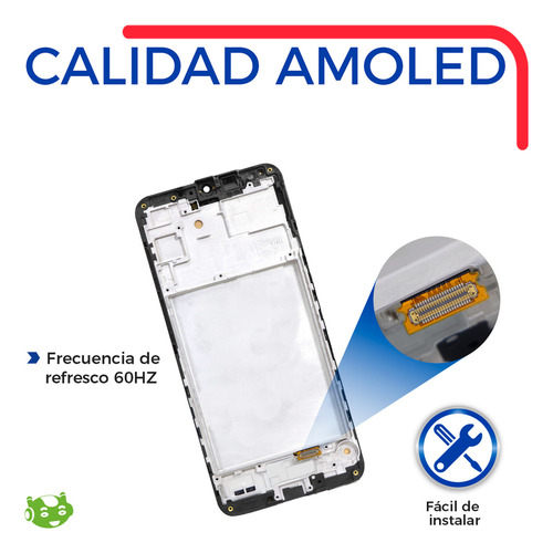 Pantalla Para Samsung A15 5g A166m A166b A166f A166b/ds Amoled Completa Con Marco Color Negro Slim Company