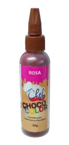Imagem 1 de 1 de Corante Para Cobertura E Chocolate Choco Color Rosa - 50g - 
