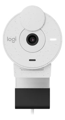 Cámara Web Logitech Brio 300 1080p, Usb-c, Micrófono, Blanco