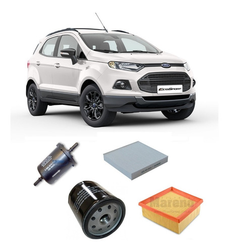 Kit 4 Filtros Ford Ecosport Kinetic 2.0