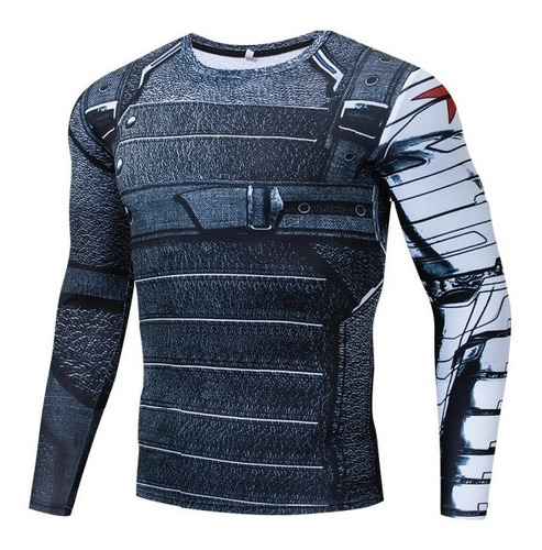 Polera Soldado Del Invierno Winter Soldier Mangalarga Marvel