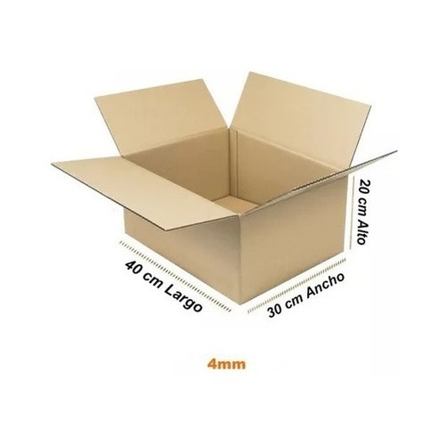 Caja Carton Embalaje Correo Encomienda 40x30x20 Mudanza X25