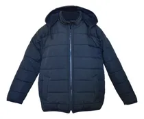 Comprar Campera Inflable Guata Forrada Polar Capucha Desmontable