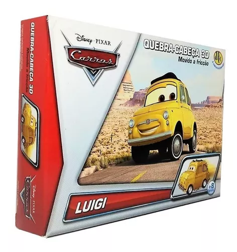 Quebra Cabeça Carros Luigi - Movido a Fricção - DTC - 3D - Disney