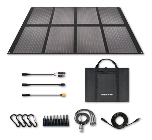 Panel Solar Plegable De 200 W Para Computadora Portatil Con 