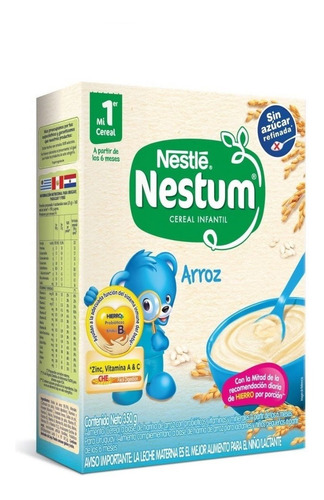 Cereal Infantil Arroz 350g Nestum Nestlé- Bebés Y Niños