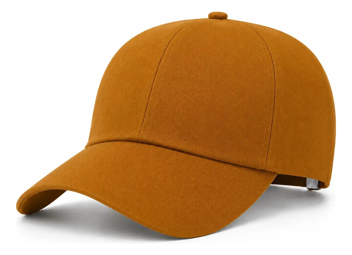 Boné Liso Unissex Ajustável Aba Curva Premium Casual Basebal Cor Caramelo Tamanho Único