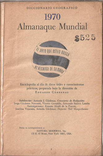 Almanaque Mundial 1970