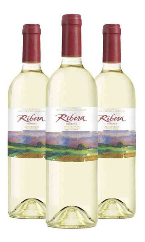 Kit Com 3 Vinhos Chileno Ribera Reserva Sauvignon Blanc