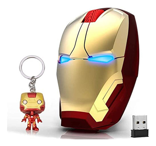 Mouse Inalámbrico Para Computador Ratón Inalámbrico Iron Man