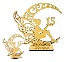 Comprar 50 Souvenirs + 10 Centro D Mesa Hada Luna 15 Años Fibrofacil