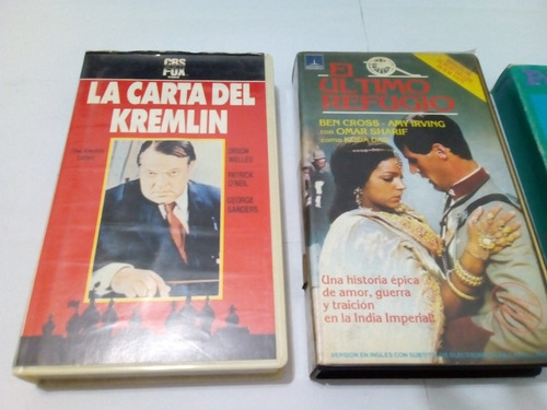 Películas Vhs Clásicas Diversas Épocas Lote X 7!