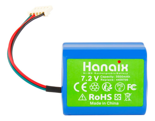 Hanaix 3500mah 72v Batería De Reemplazo Nimh Para Irobot T