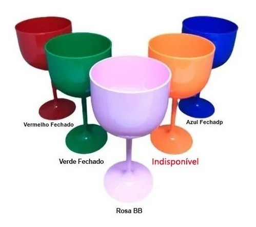 Imagem 3 de 6 de Kit 50 Taças De Gin Acrílico 450ml Sem Personalização