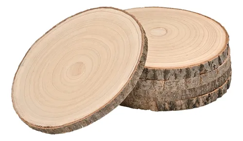 Willowdale 5 Piezas De Rebanadas De Madera Grandes Para Cent