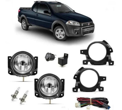 Kit Farol Milha Nova Strada Working 2016 15 14 Promoção