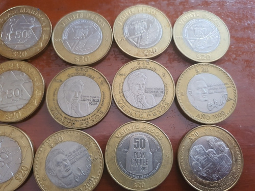 Moneda De 20 Pesos Diferentes Modelos 