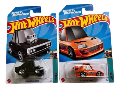 Hot Wheels Fast & Furioso Toyota Supra Dodge Charger Tooned