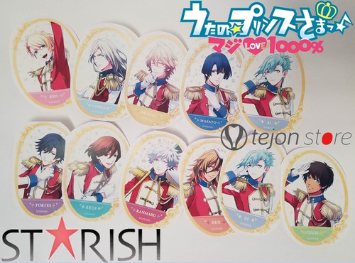 11 Stickers Uta No Prince, 9cms, Fanmade Anime