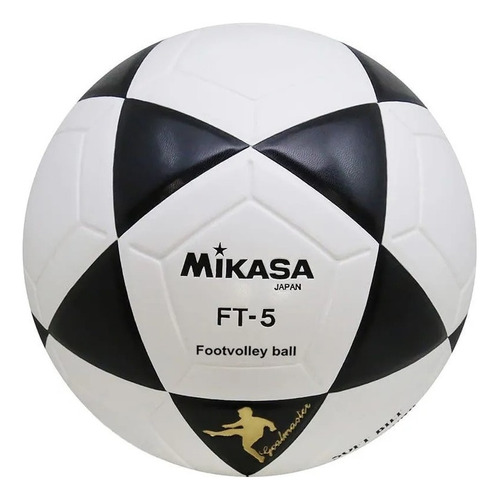 Bola De Futvolei Ft-5 Mikasa Branco E Preto