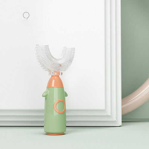 Cepillo De Dientes Manual En Forma De U Para Niños Green L D