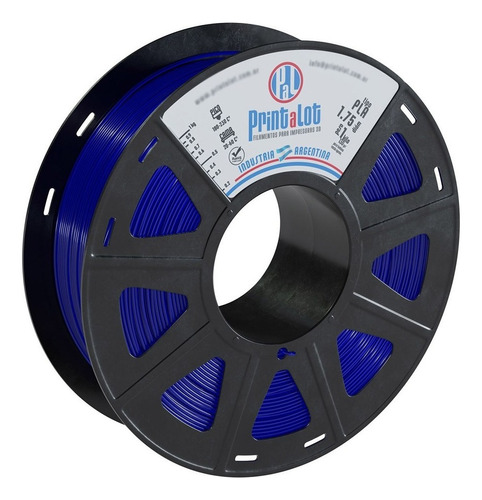 Filamento Impresora 3d Pla Printalot 1,75mm Rollo X1 Kg Azul traslucido