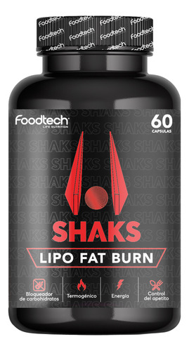 Shaks Lipo Fat Burn 60 Caps - Foodtech