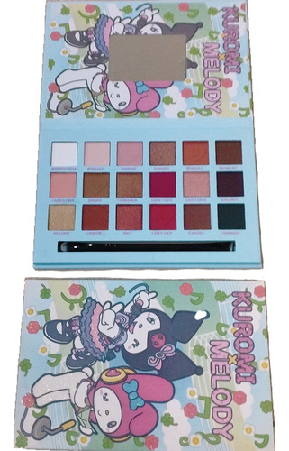 Paleta De Sombras De Ojos Kuromi X My Melody