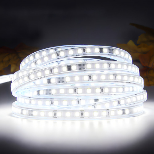 Fita Led 5050/smd 12v 5m 12v Ip20 Cor Da Luz Branco Frio 6500k Com Fonte