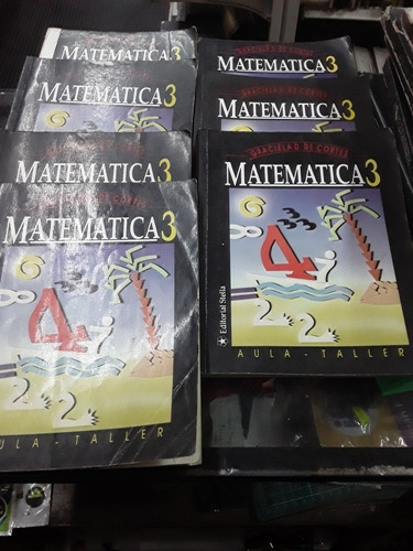 Matematica 3 Graciela Cortés Editorial Stella Lote X7 Libros