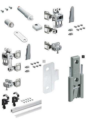 Kit De Closet Para 2 Puertas Plegables Hettich