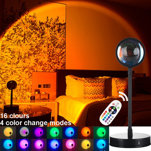 Control Remoto Rgb Sunset Proyección Lámpara Atmósfera