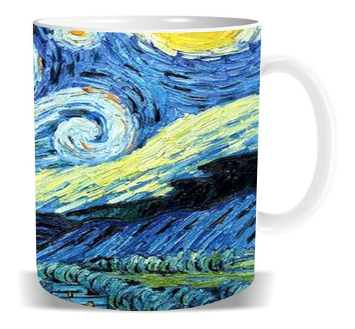 Taza Cerámica Pintura Van Gogh - Personalizada - Con Tu Logo