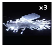 Comprar Luces Navideñas Navidad Led 100 Bombillos 8mts Blancas 3pzas