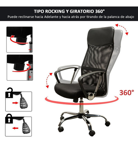 Imagen 8 de 10 de Sillon Ejecutivo Gerencial Oficina Silla Escritorio Air