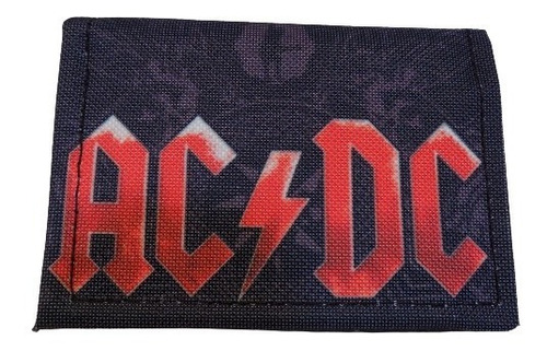 Billeteras De Ac/dc Cordura Acdc Rockería Que Sea Rock