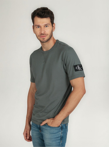 Polera Hombre Corte Clásico Regular Verde Calvin Klein