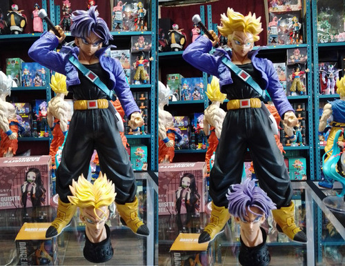 Figura De Dragon Ball Z Trunks Ssj 43cm Alto Pvc