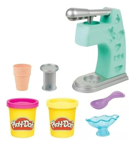 Conjunto de massa de sorvete Play-doh Hasbro Lelab Color Color Play-doh Mini