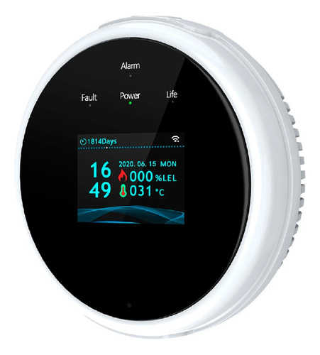 Sensor Detector Gas Y Temperatura Wifi Tuya Smart Life