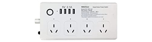 Vivitar Smart Home Power Strip, Multi Plug Con 4 Wkwv7
