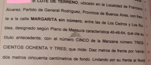 Imagen 2 de 3 de Vennta - Lote - Francisco Alvarez - General Rodriguez - Escritura Al Dia - Inversion - Oportunidad