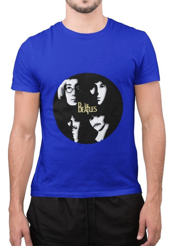 Polera Unisex The Beatles Rock&roll Disco Estampado Algodon