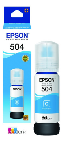 Botellas De Tintas Epson T504 Ecotank Cian Magenta Amarillo